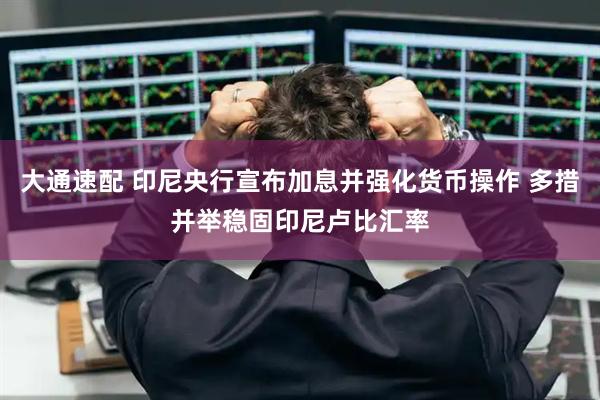 大通速配 印尼央行宣布加息并强化货币操作 多措并举稳固印尼卢比汇率