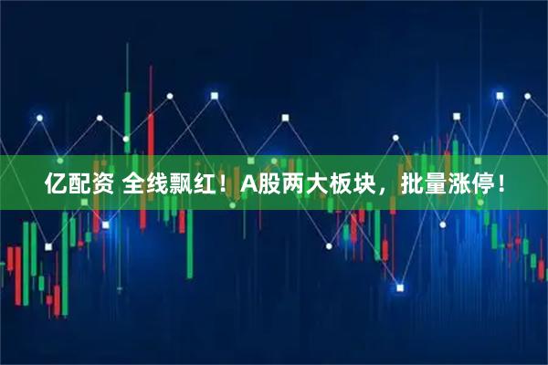 亿配资 全线飘红！A股两大板块，批量涨停！